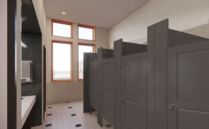 Rendering of updated restrooms