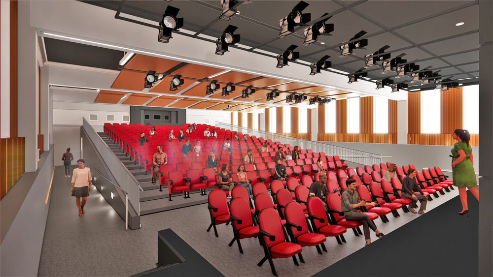 Rendering of the new Duchesne theater